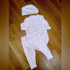 KITH baby monogram set PINK